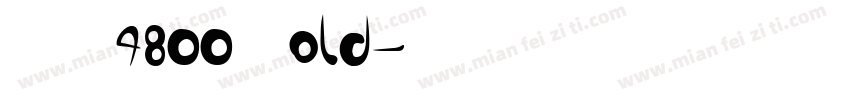PCTL4800 Bold字体转换